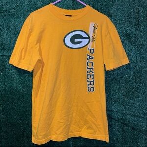 Green Bay Packers Vintage Y2K Yellow Shirt M NFL